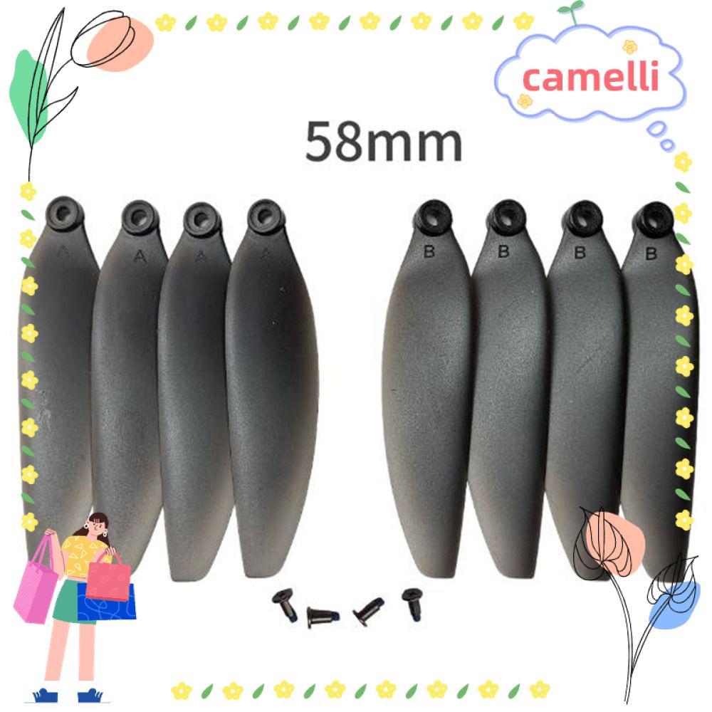 CAMELLI รีโมทคอนโทรล Drone อะไหล่, Universal สีดําพับใบพัด,พลาสติก 58 มม./66 มม.Quadcopterอะไหล่สําห