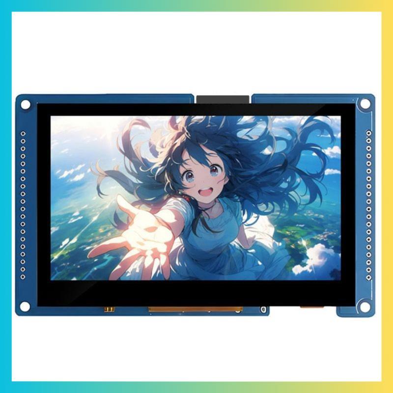 - บอร์ดพัฒนา IPS Capacitive Touch Display Screen 4.3 นิ้ว 480x272 WiFi BLE5 16MB แฟลช 8MB PSRAMpitst