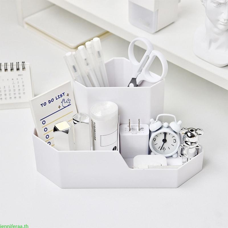 Desk Organizer,Desktop Organizers Pen Holder for w/ 3 Compartments for Office Sc