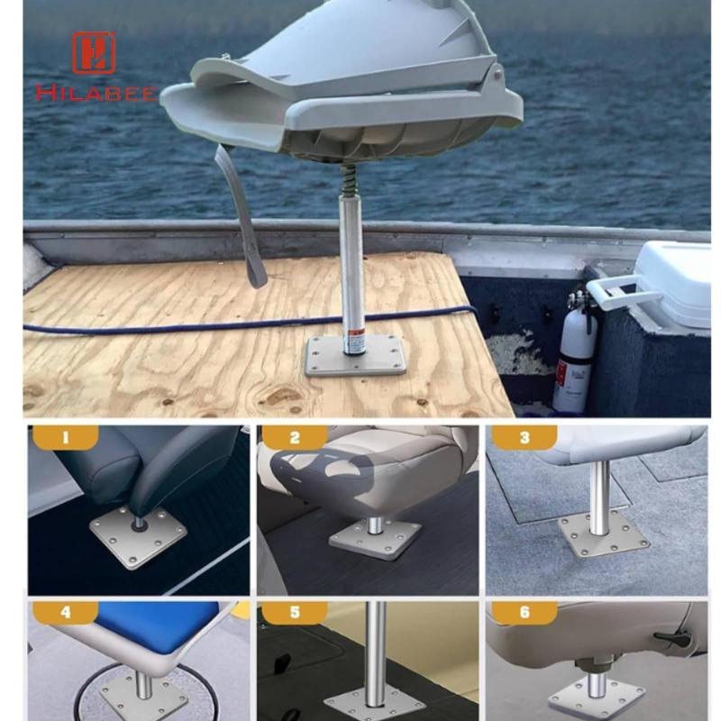 เฮลลาบี ฐานที่นั่งหมุนได้พร้อมแผ่น 360 องศาที่นั่งเรือพร้อมอลูมิเนียมฮาร์ดแวร์หมุนสําหรับมุมเรือ — صورة 5