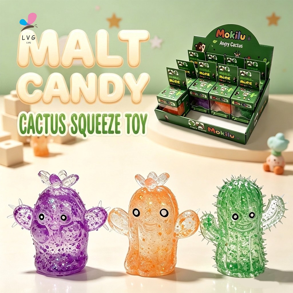 Maltose Cactus1 Pinch Toy - บรรเทาความเครียดแสนสนุกช้าสําหรับผู้ใหญ่เด็ก