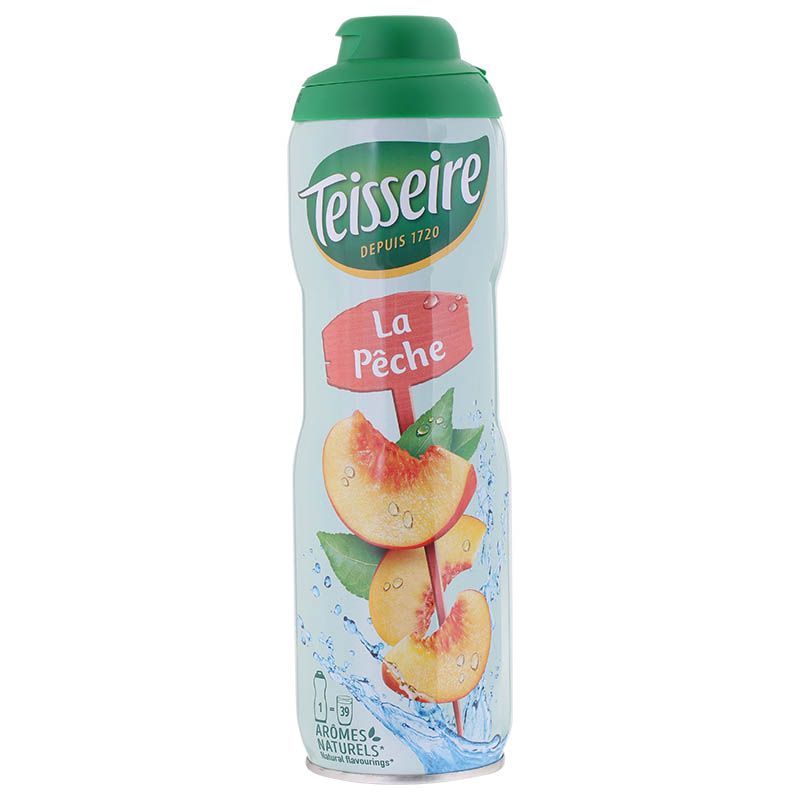 เตสแซร์น้ำหวานเข้มข้นกลิ่นพีช 600มล. Teisseire Peach Syrup 600ml. [หมายเลขบาร์โค้ด 3092718637699]
