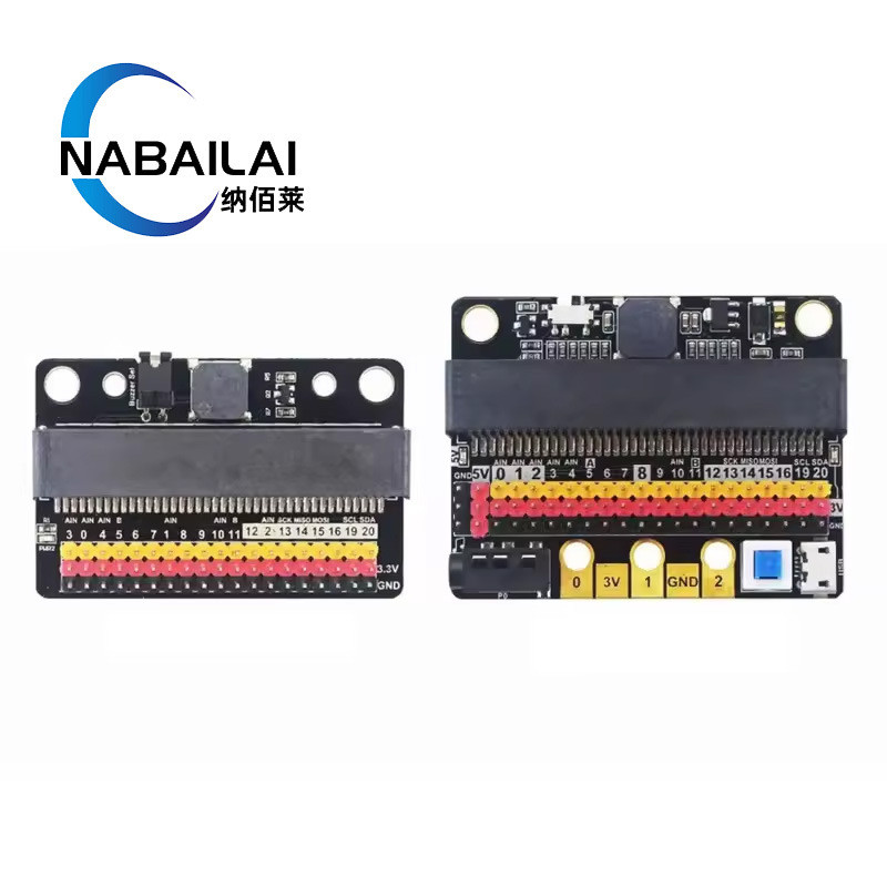 บอร์ดขยายไมโครบิต IOBIT V1.0 V2.0 micro: บิตบอร์ดอะแดปเตอร์แนวนอนเบื้องต้นไปยังโรงเรียนประถมศึกษา
