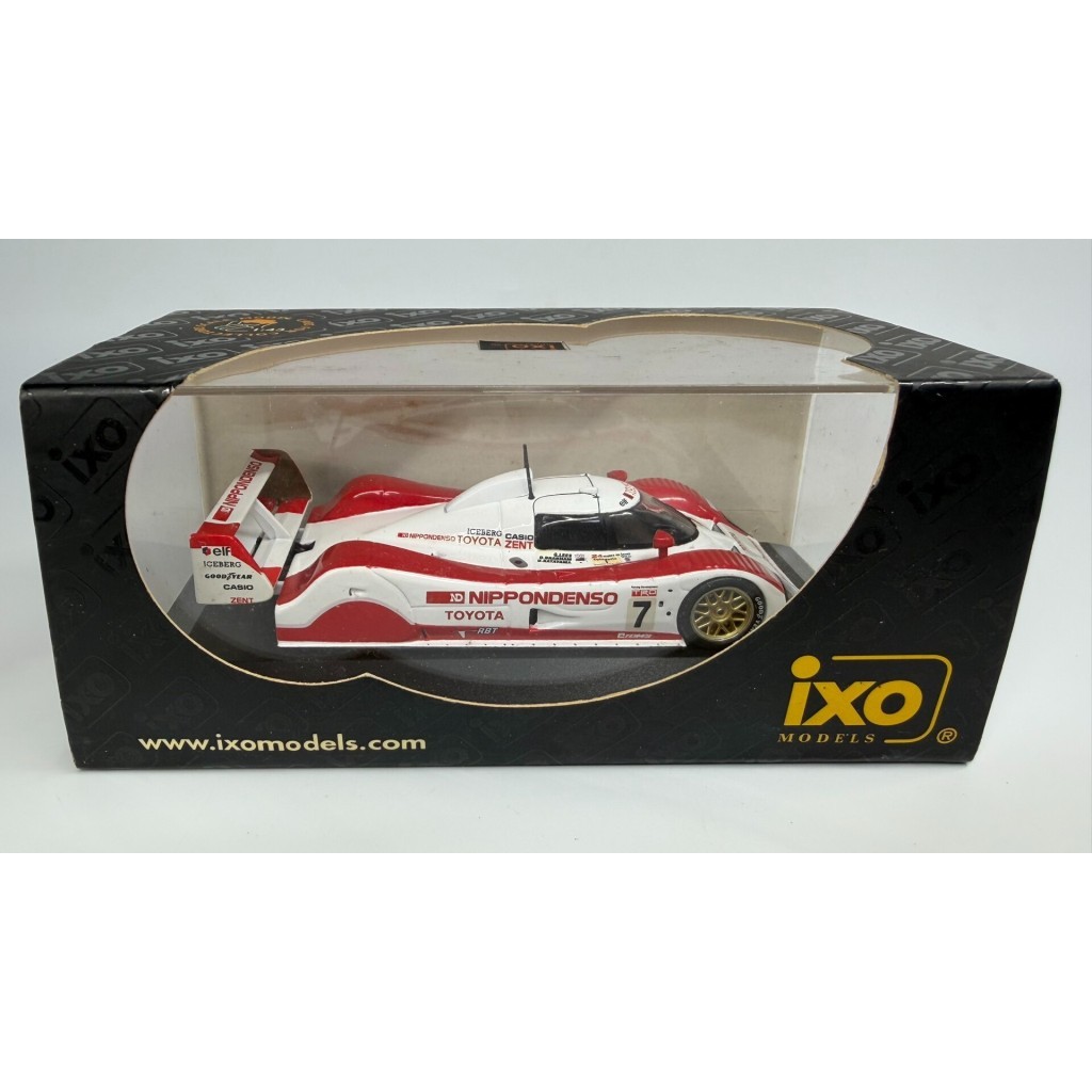 [คลังสินค้าพร้อม] IXO 1/43 Toyota TS010 Toms 1992 Le Mans 7 Racing Car Model, Red White Color Matchi