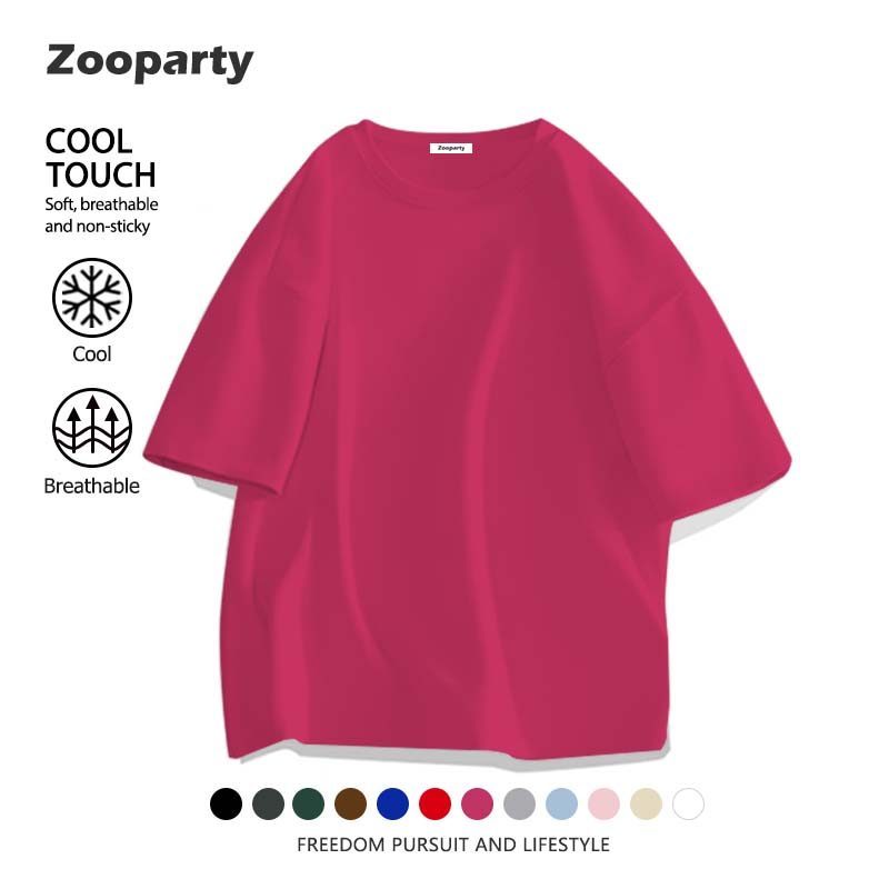 เสื้อยืด แขนสั้น คอกลม ใหม่ เสื้อยืด oversize สวมใส่สบาย สีพื้น ยืนพื้น ใส่สบาย นุ่ม(พร้อมส่ง)
