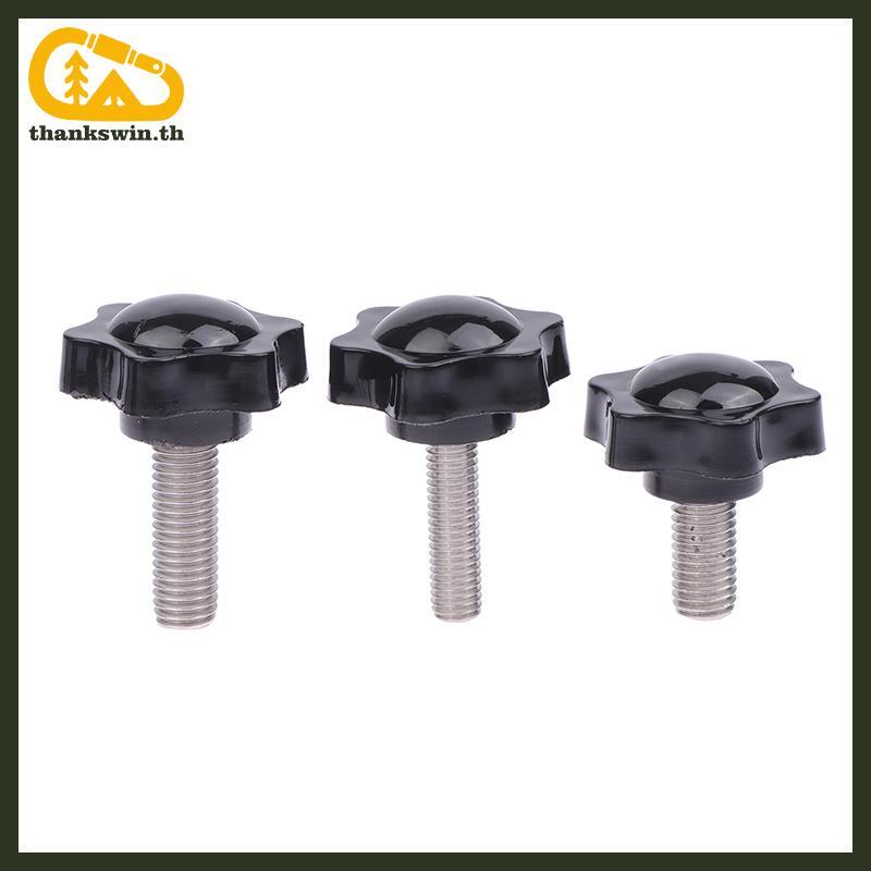 Thankswin 2PCS M6 M8 M10 38 # ด้าย Star Clamping Bolt Knob Bakelite พลาสติกจับสกรู th