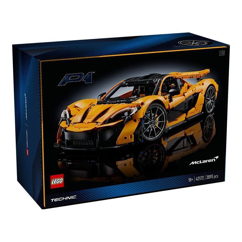 LEGO LEGO [ตู้นิทรรศการสําเร็จรูป] 42172 McLaren p1 ชุดกลรุ่นอาคารบล็อกของเล่นของขวัญการศึกษา y