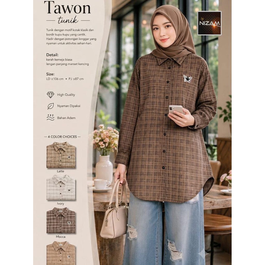 0109 TAWAN TUNIK โดย NIzAM DAILY WEAR