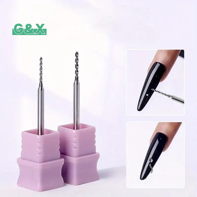 [G & X] 1.0/1.2 มม.เจาะเล็บ Pierce Bits สําหรับเครื่องประดับเปิดแหวนเล็บอุปกรณ์ตกแต่งเครื่องมือขยายเ