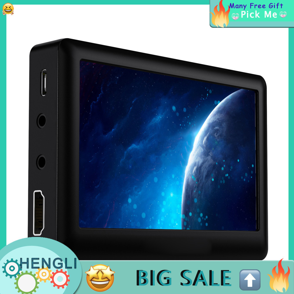 Hengli ezcap180 เครื่องบันทึกเสียงวิดีโอ กล่องจับภาพ ตัวแปลงอนาล็อกเป็นดิจิตอล การเล่นหน้าจอ 4.3 นิ้
