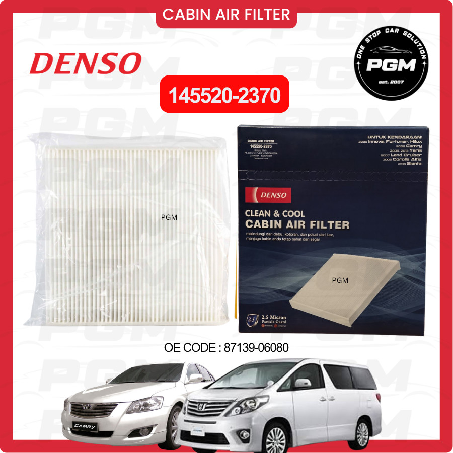 กรองแอร์ Toyota Alphard Vellfire Camry Denso AC 145520-2370