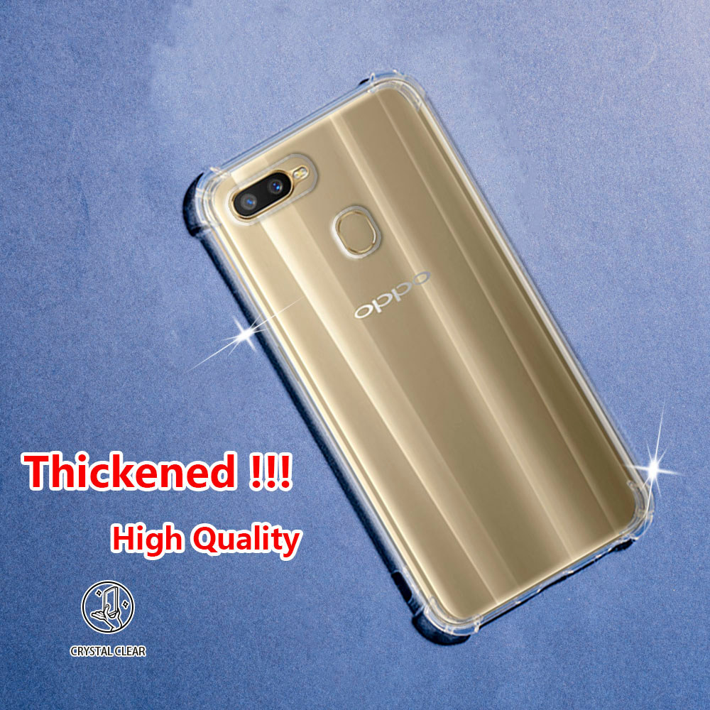 สําหรับ OPPO F9 F9 Pro A7x CPH1823 1881 1825 PBBM00 T00 คริสตัล Clear Jelly กรณี Air-Guard มุมนุ่ม T