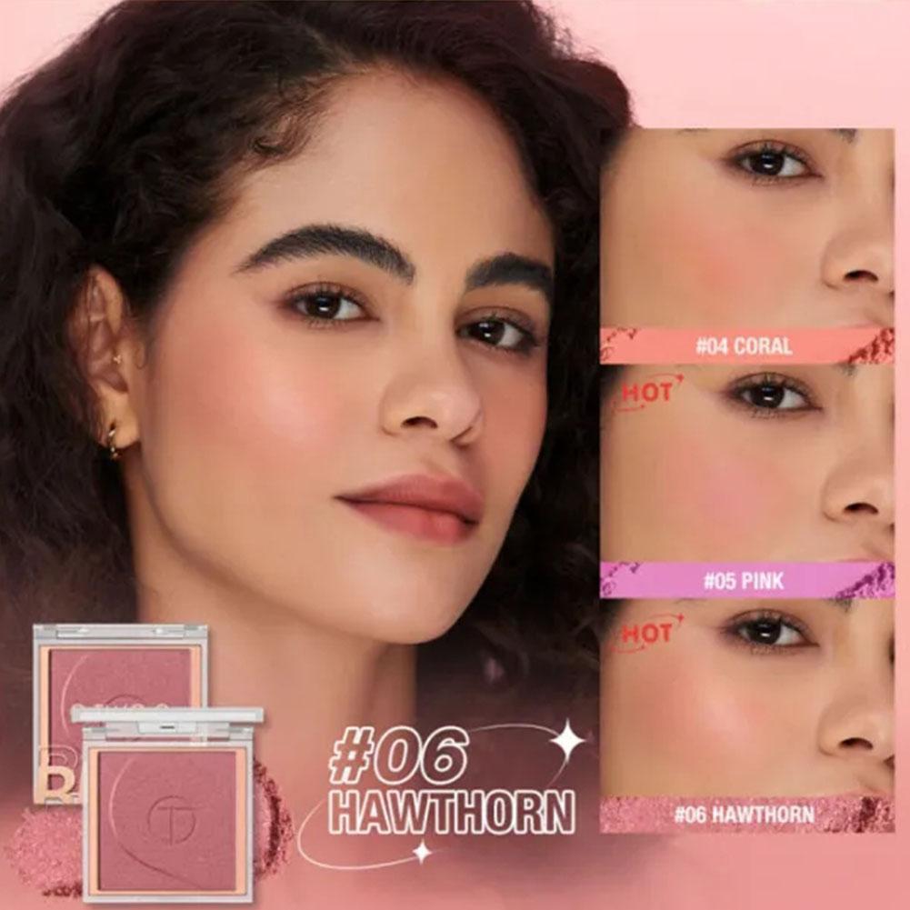 O.two.o Powder Blush Face Makeup เครื่องสําอาง Long Lasting Powder Color Silky Blush Glow W3w7
