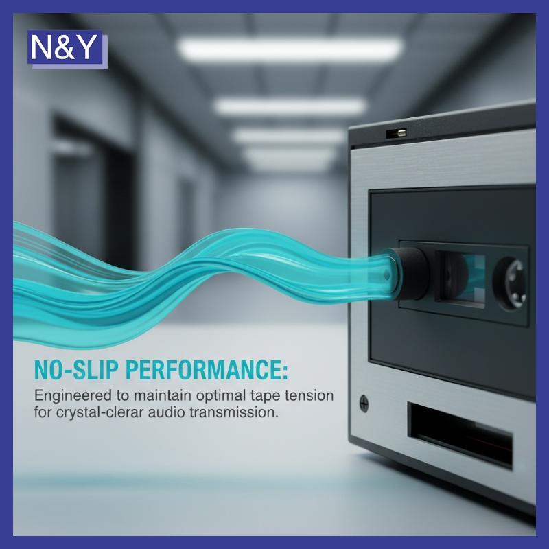 N&Y 2 ชิ้น 5.0x4.4x2.2 มิลลิเมตรแหวนยางลูกกลิ้งหยิกสําหรับแบบพกพา Ultra-thin Cassette Player เครื่อง