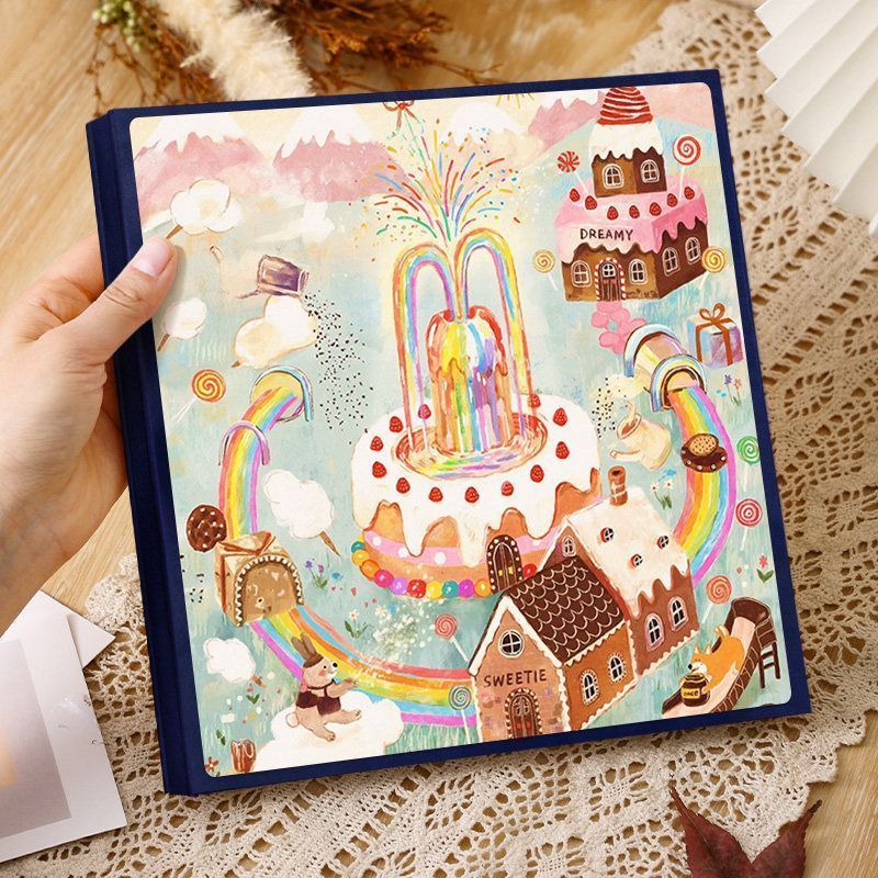 Retro Laminated Diy กาวอัลบั้มภาพหนังสือ 10 ซม.13 ซม.17 ซม.20 ซม.7 คู่หนังสือที่ระลึก Travel Photo S