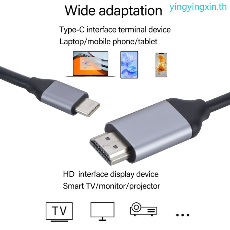 YIN USB C To Mini 4K 60HZ 4K 30HZ HDR10 สายวิดีโอสําหรับแล็ปท็อป Monitor
