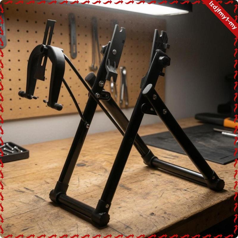 Leipupa Cycle Wheel Truing Stand Anti-Rust Folding Wheel Truing Stand Compact Storage ฐาน Heavy-Duty