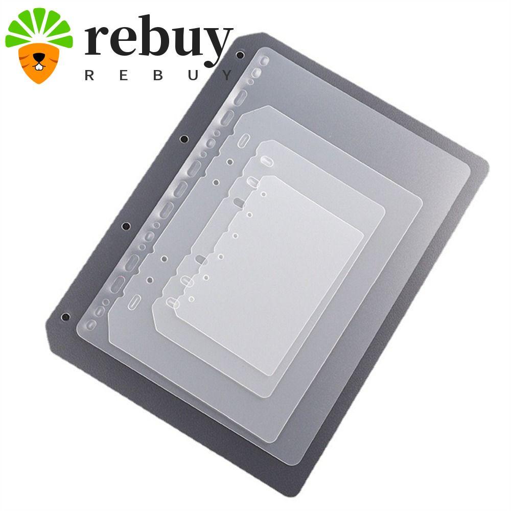 REBUY Loose-leaf Divider Matte Notebook Accessories Board Page Transparent Inner Paper Agenda Binder