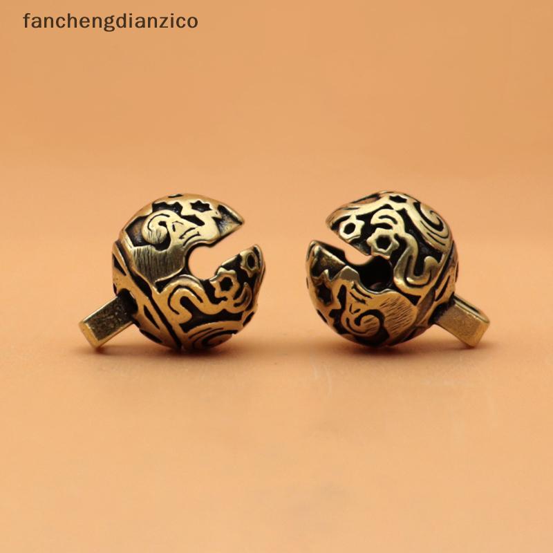 Fanchengdianzico ทองเหลือง Retro กระดิ่งขนาดเล็กจี้รถพวงกุญแจ Vintage เอวของขวัญอุปกรณ์เสริม AAg