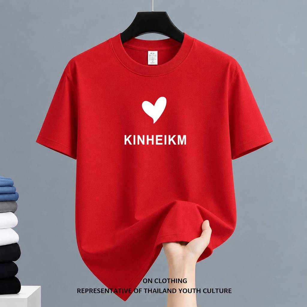 พร้อมส่ง tshirt M-3XL แขนสั้นคอกลม ผ้านุ่มระบายอากาศดี ทรงปล่อยใส่ได้ทุกเพศ