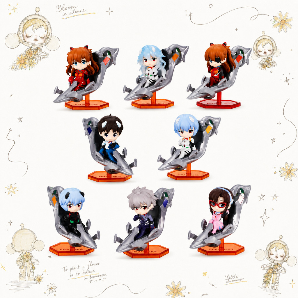รีsonance GONG! Neon Genesis Evangelion Driver Series กล่องปริศนาฟิกเกอร์ EVA