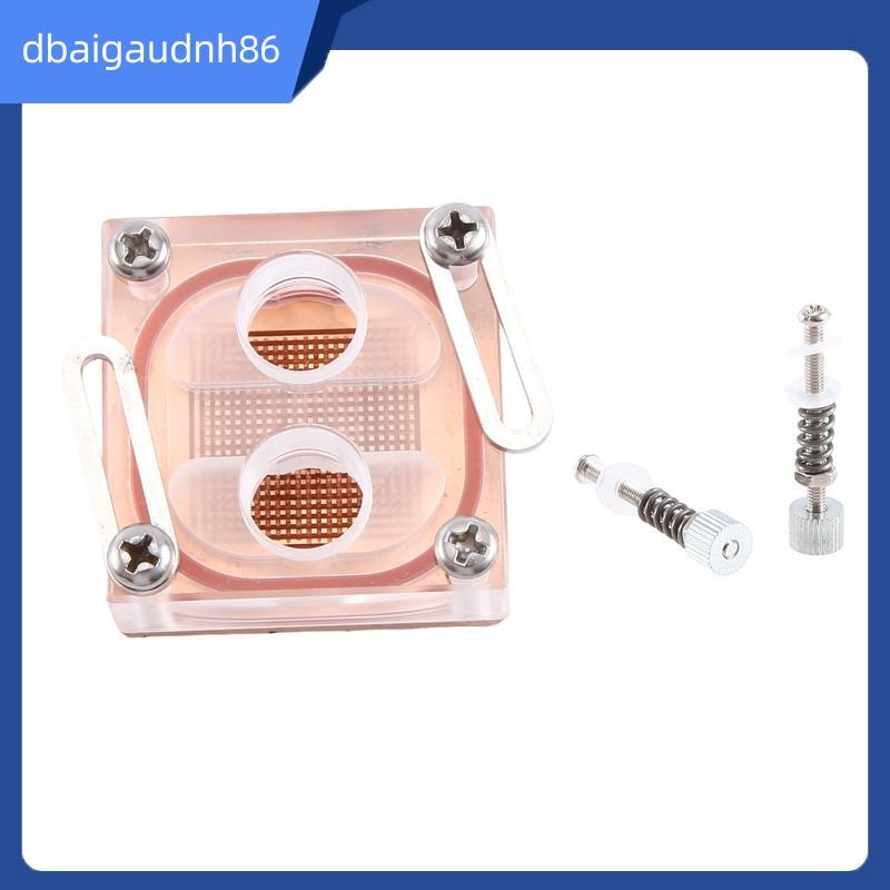 READY STOCKFront Hole CPU Water Cooling Block Cooler อะคริลิคโปร่งใส South Bridge Northbridge Block 