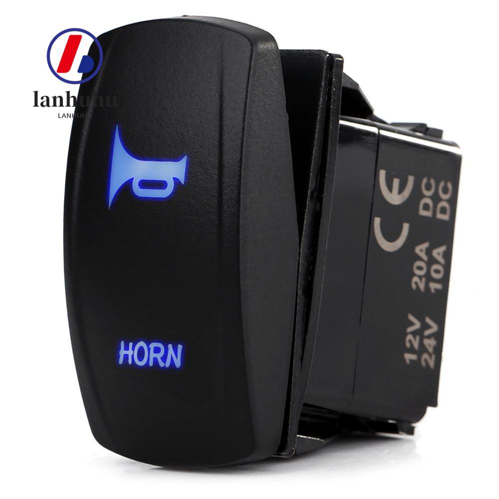 LANHU Rocker Toggle Switch, 12 V-24 V 3 Pin On Rocker Switch, การออกแบบกันน้ําสากลบนฟังก์ชั่น 3 Pin 