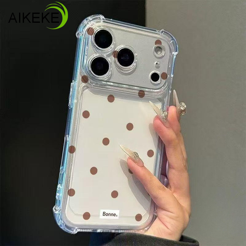 SAMSUNG Simple Polka Dots Clearเคสโทรศัพท์สําหรับSamsung Galaxy M23 M22 M21S M21 M20 M16 M15 M14 M12