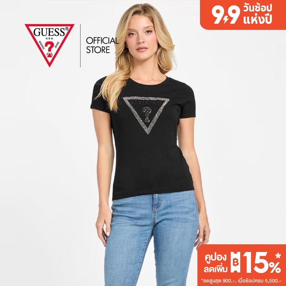 GUESS WOMEN เสื้อยืด รุ่น QBYI0CK9TJ1 สีดำ