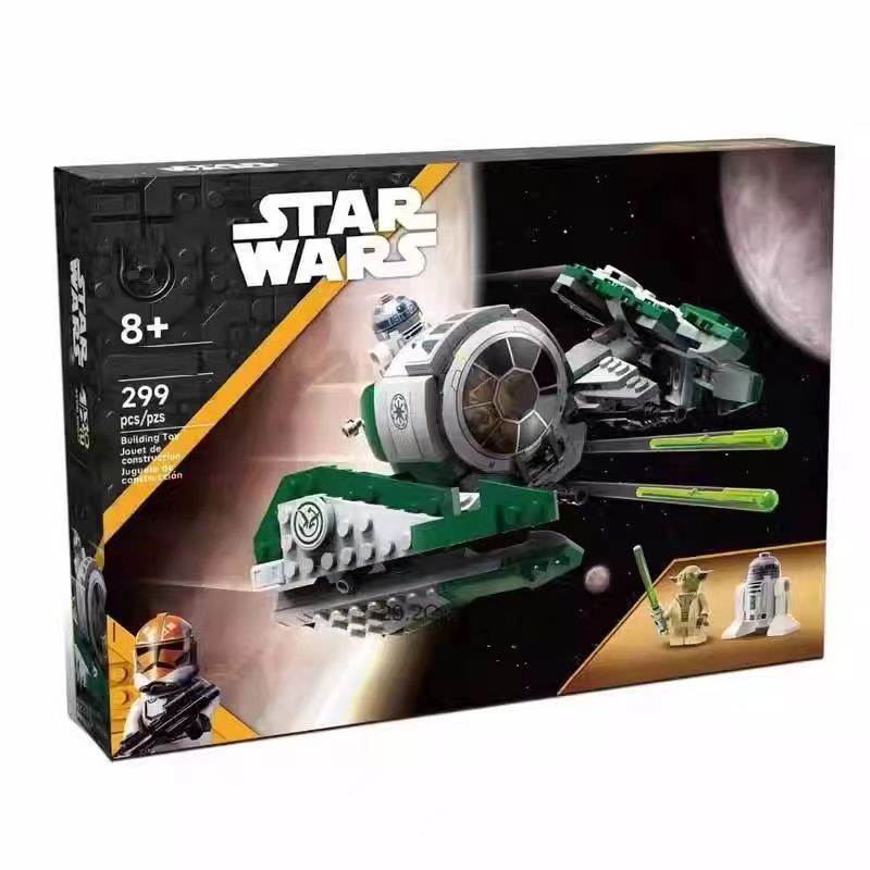 ใช้งานร่วมกับ Star Wars Yoda Jedi Star Fighter 75360 เด็กการศึกษาประกอบอาคารบล็อก