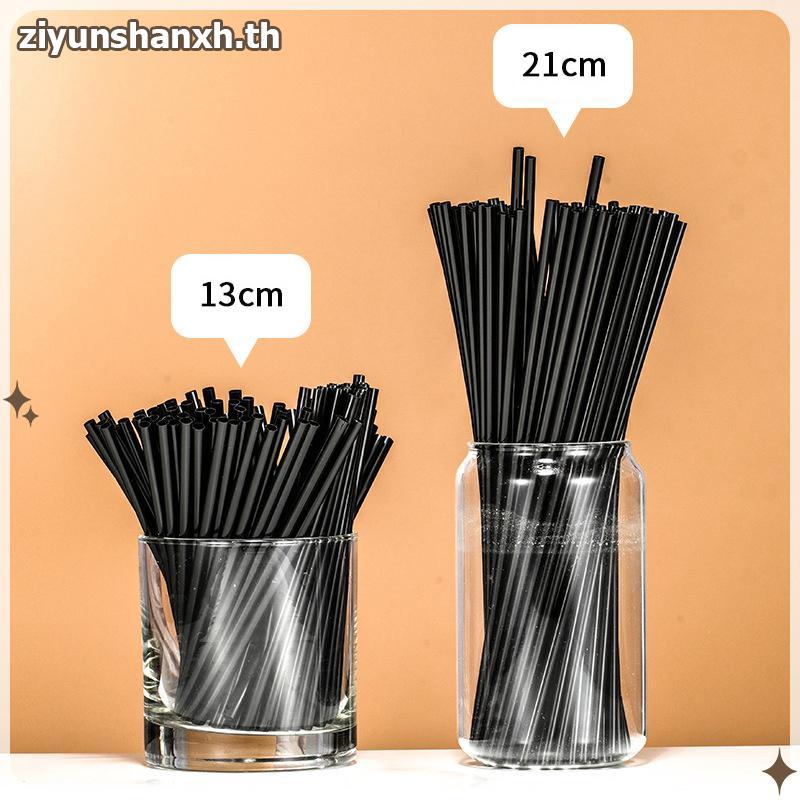 ZY 500 ชิ้นทิ้ง Cotail ฟาง 21/13 ซม.Bla ยาวสั้นงานแต่งงาน Supplie TH