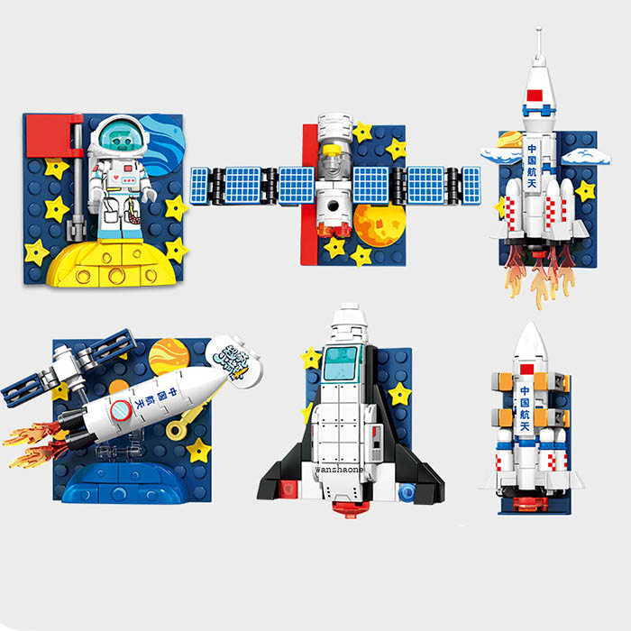 Sembo Blocks Space Adventure Building Blocks ชุด Micro Particle STEM ปริศนาของเล่นสําหรับเด็กอายุ 4-