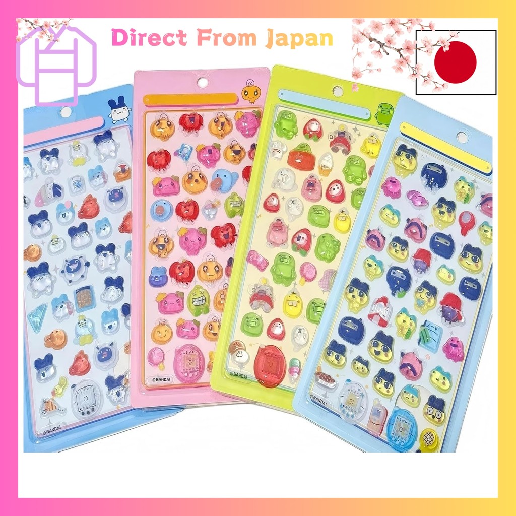 Bonhon Drop Stickers Raseno 3D Tamagotchi Stickers Pukky Pukkuri Cute Sparkling Stickers Goods Smart