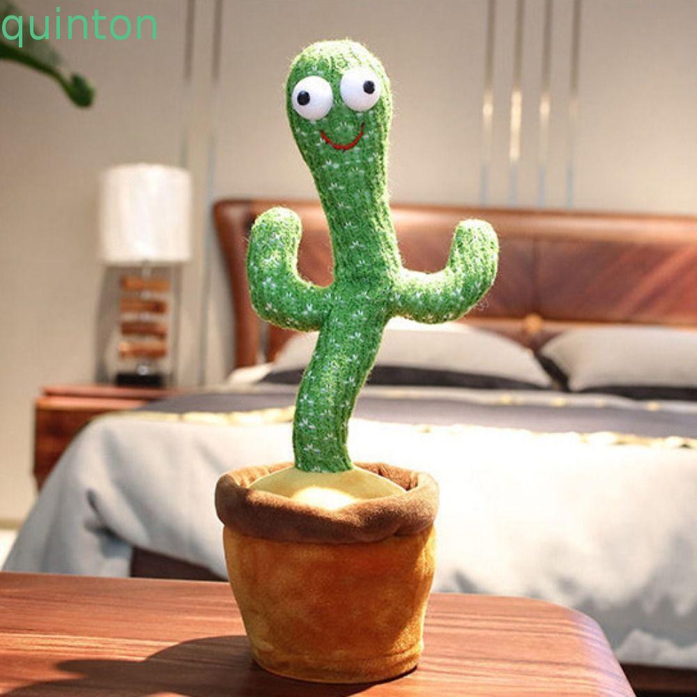 QUITON Electronic Dancer Toy, Record Talking Electronic Dancer Cactus, ตุ๊กตาเวอร์ชันภาษาอังกฤษ Ligh