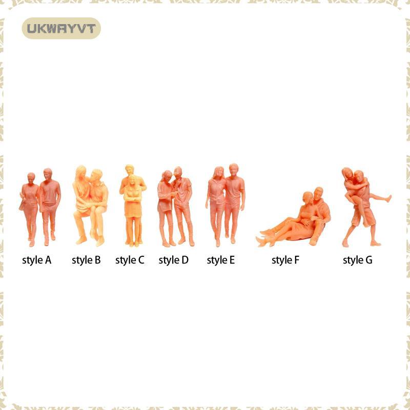 [ukwryvt] 1/64 Unpainted รูปรุ่น 1:64 รูปคู่ Street ฉาก DIY โครงการเค้าโครง 1.64 รุ่น Miniatures 1:6