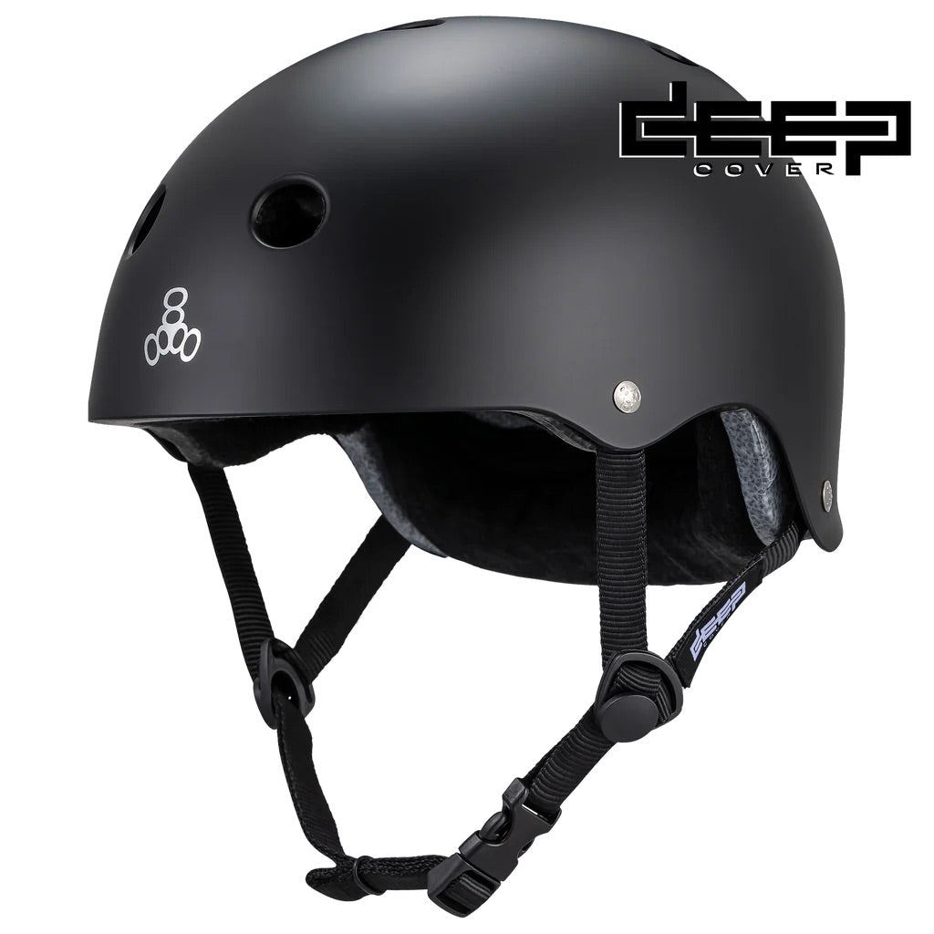 Triple 8 The Deep Cover Helmet Black Matte