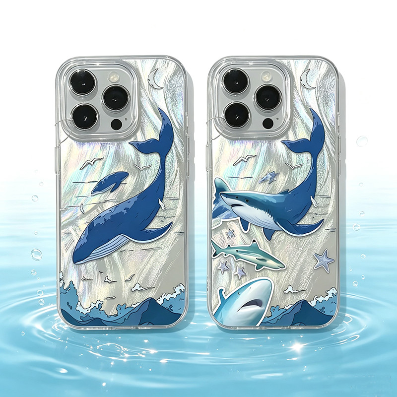 น่ารัก Whale Shark Ocean สําหรับ VIVO V70 FE V60 V50 Lite Y31D T5 Pro Y05 Y400 Pro Y39 Y29 Y77 Y75 Y