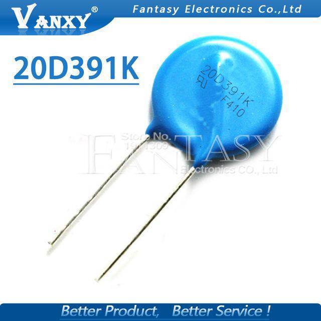 5 ชิ้น Vartor 20D391K 20D391 20D 391K 390V เส้นผ่านศูนย์กลาง 20 มม. Piezoresizertor ใหม่