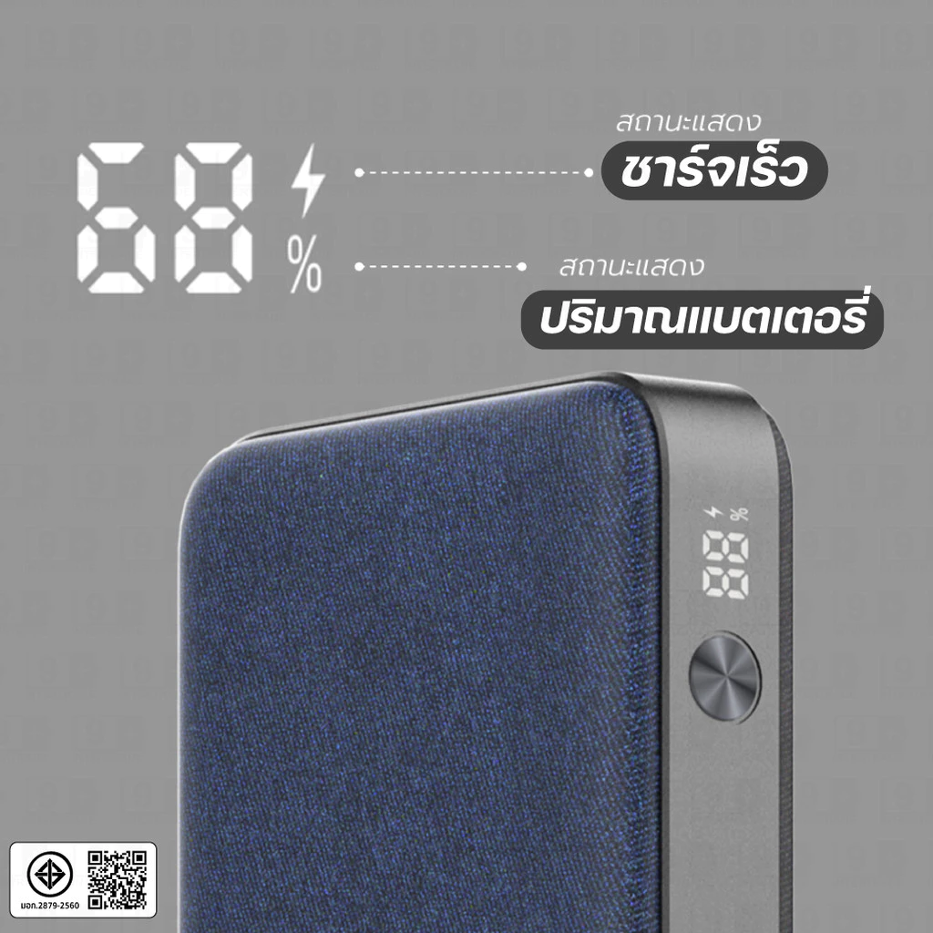 [ส่งไว] Orsen by Eloop E45 แบตสำรอง 20000mAh พาวเวอร์แบงค์ ชาร์จเร็ว 45W PD QC USB Type-C มอก. 3 พอร์ต ของแท้ จอ LED thumbnail 9