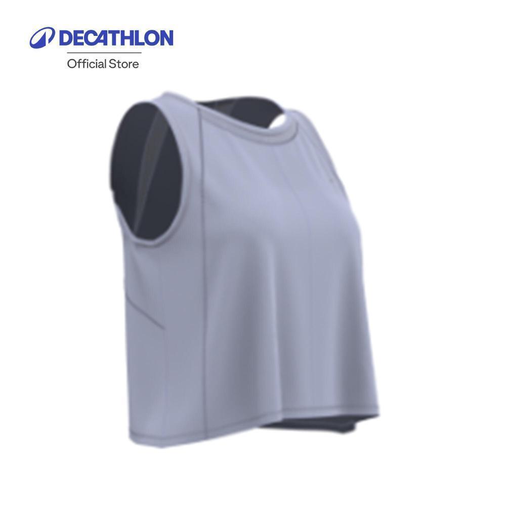 Decathlon Women'S Running Breathable Short Tank Top เสื้อกล้ามผู้หญิงใส่วิ่งระบายอากาศได้ดี - Light Purple