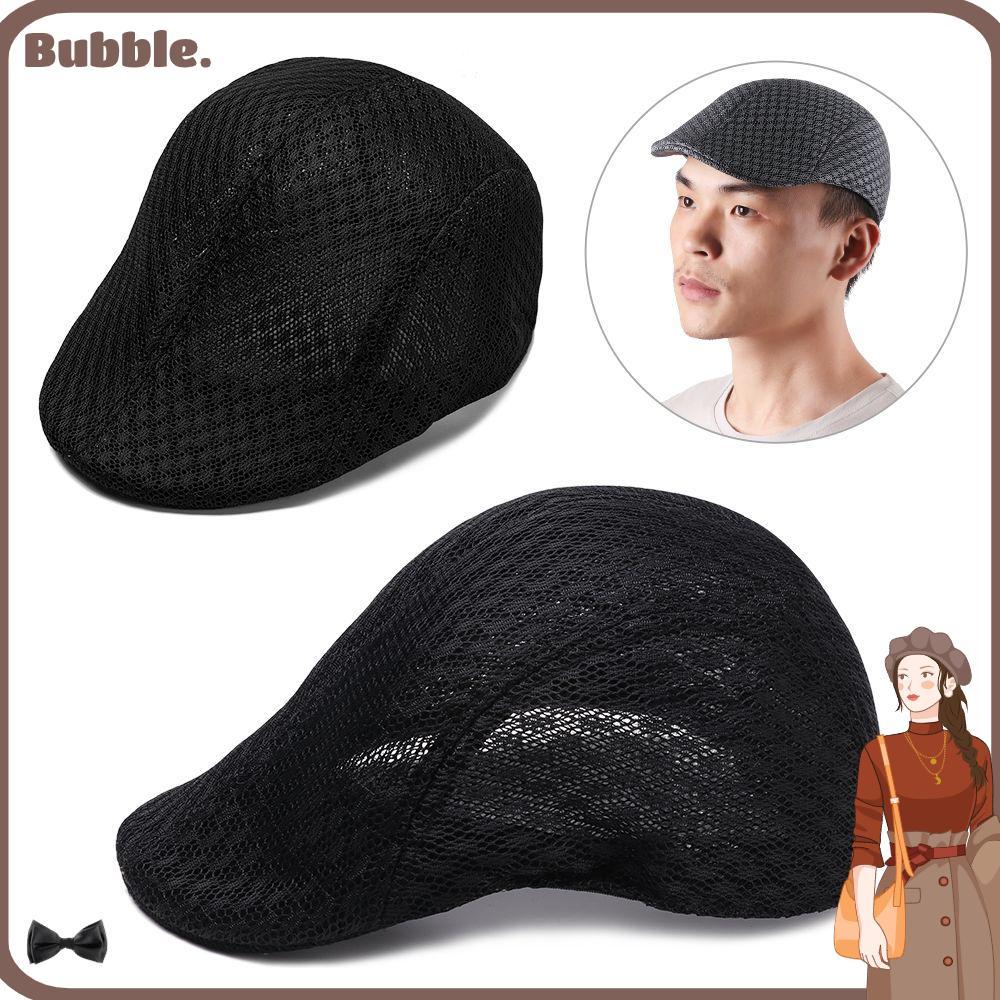 BUBBLE Sun Caps Casual Men Women Breathable Adjustable Mesh Caps