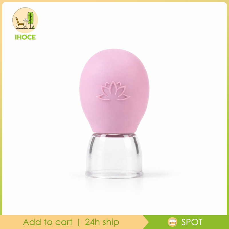 [Ihoce] Mini Silicone Cupping, Gua Sha Cupping สําหรับผิวหน้าและผิวกาย, กุหลาบใช้งานง่าย