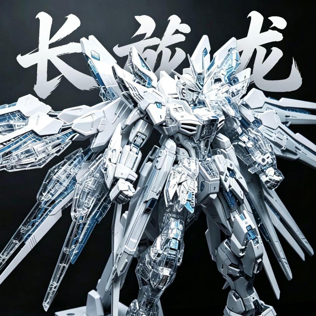 ChangLong 7701 MGEX Strike ฟรีรุ่นโปร่งใส Twilight White Coating 1/100 ประกอบของเล่น
