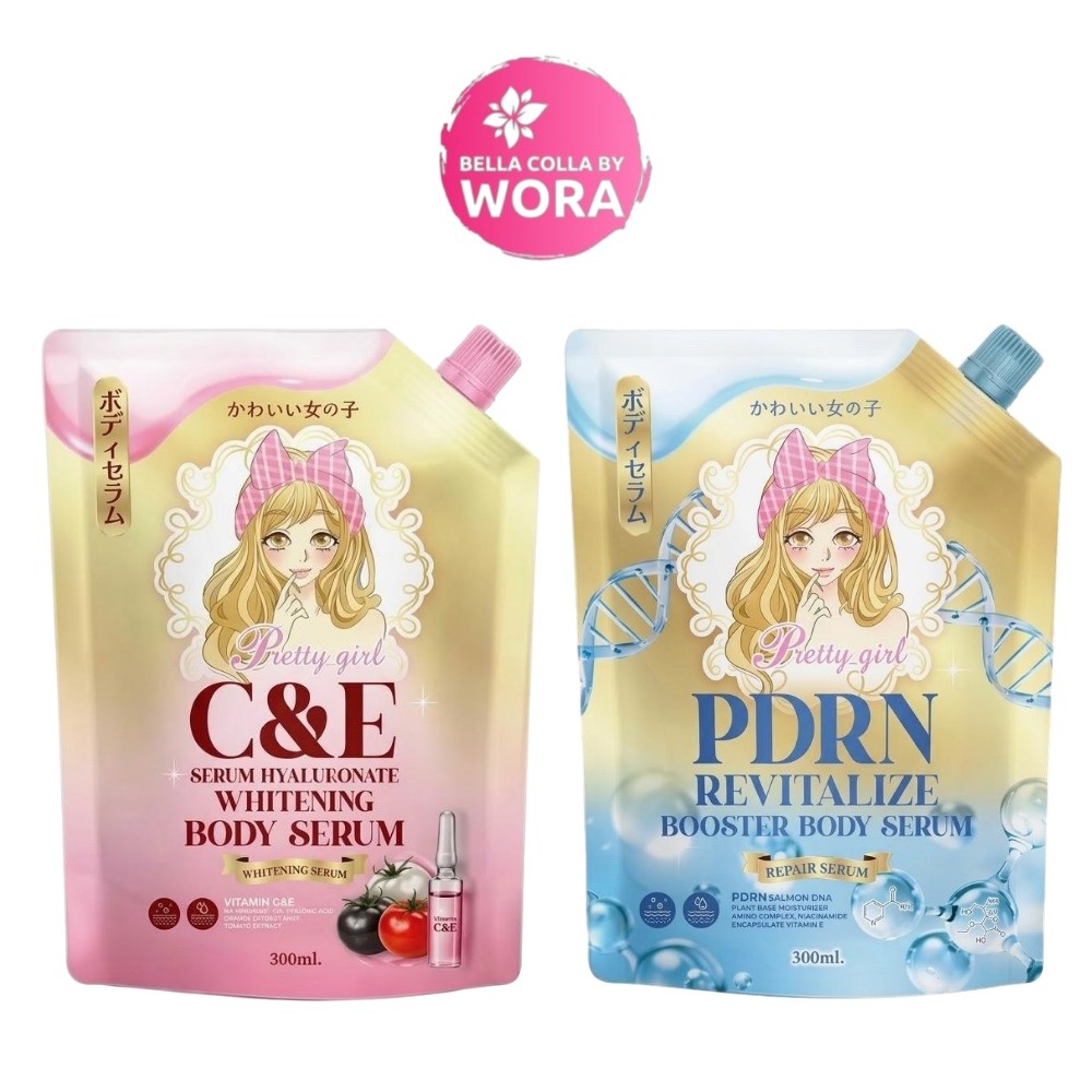 [1 ซอง] Pretty Girl C&E Hya Whitening Body Serum / PDRN Serum [300 ml./ซอง] [เลือกสินค้า] พริตตี้เกิล์ล บอดี้ เซรั่ม