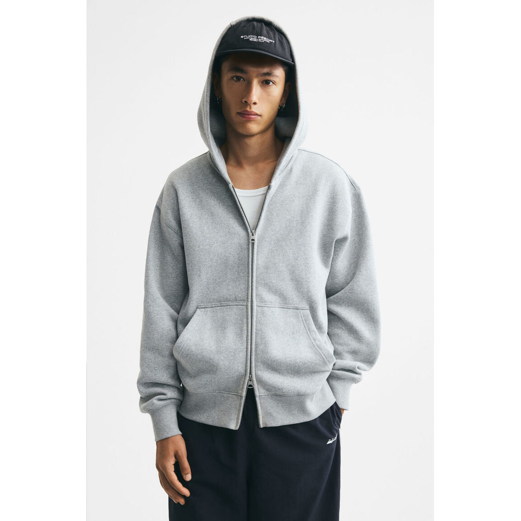 H&M هودي رجالي بسحاب مريح — صورة 8