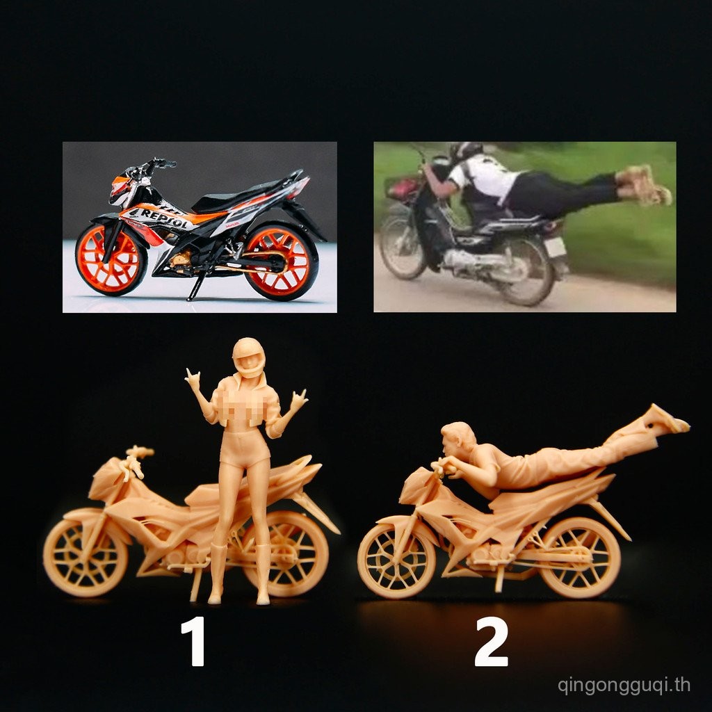 [Haishhu] 1: 64 Little Brother Speed Little Hot Girl HONDA SONIC 150R Motorcycle Miniature Model A40