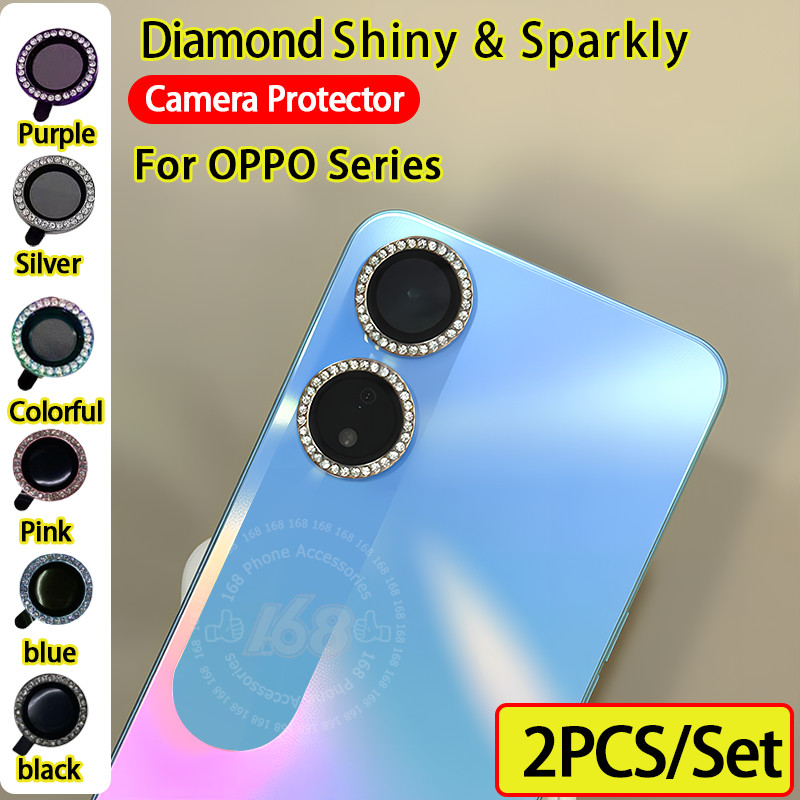 OPPO A78 A79 5G กล้องป้องกันเลนส์เพชรเงา ฟิล์มกล้องกลิตเตอร์ ป้องกันเลนส์กล้องหลังโลหะ