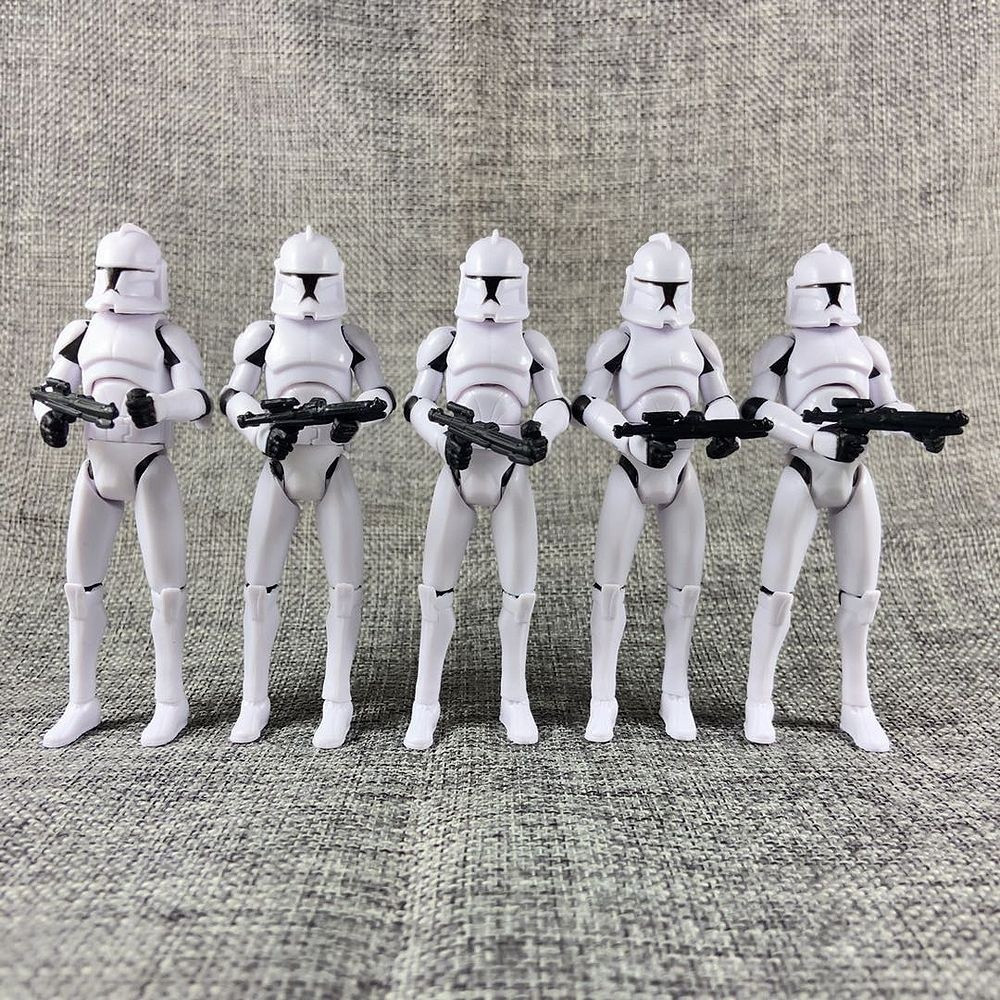 5pcs Star Wars Action Figure OTC Trilogy Republic Clone Trooper PVC รุ่นงานอดิเรกคอลเลกชัน Togs เด็ก