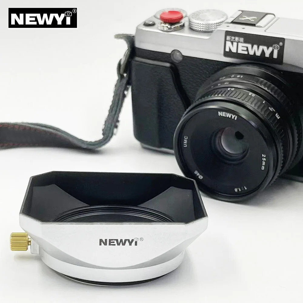 NEWYI Square Lens Hood 37mm / 39mm / 40.5mm / 43mm / 46mm / 49mm / 52mm / 55mm / 58mm Lens Hood for 