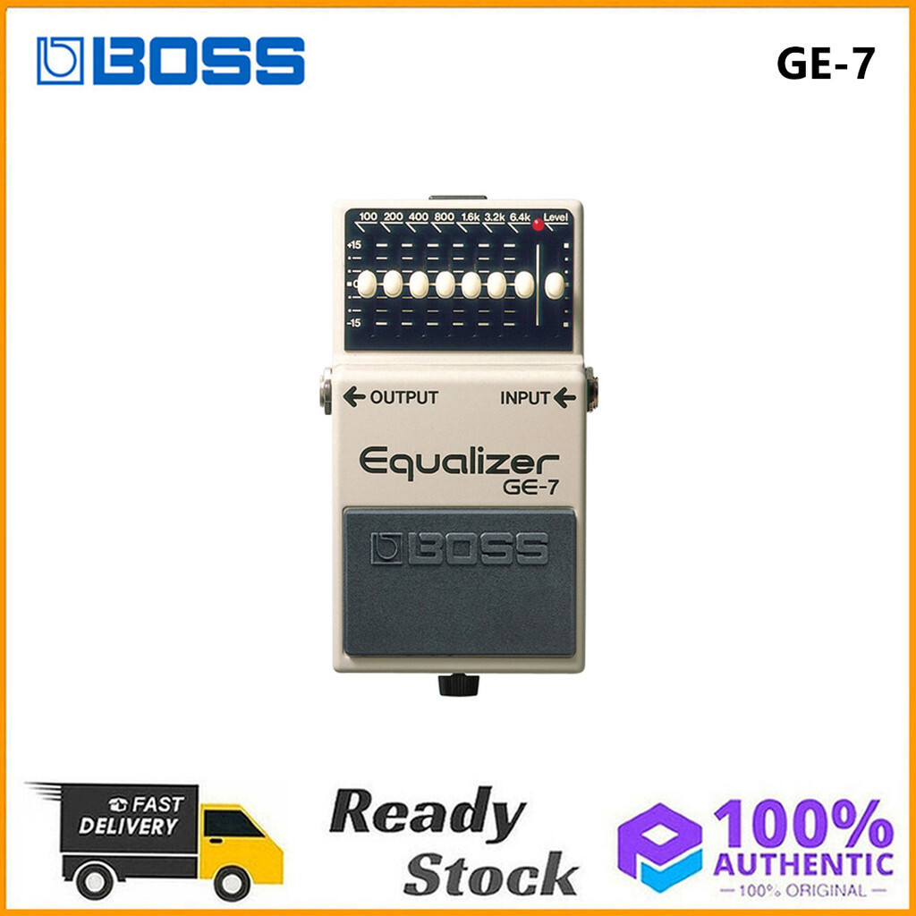 BOSS GE7 Equalizer EQ กีตาร์มืออาชีพกีตาร์ไฟฟ้าเบส Stompbox กีตาร์ไฟฟ้าอุปกรณ์เสริม GE 7TH99 6F9P